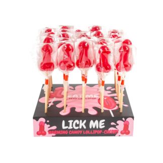 Display 40 Cherry Penis Lollipops Spicy Warming Effect