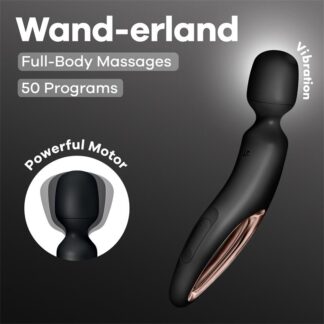 Wand-erland Vibrator Black